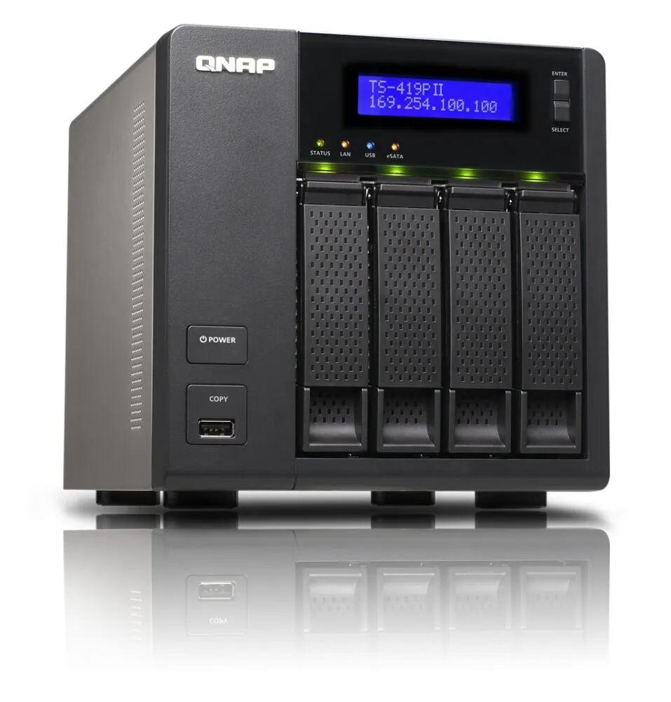 QNAP TS-419P II 5 GB TS-419PII-EU Thumbnail 1