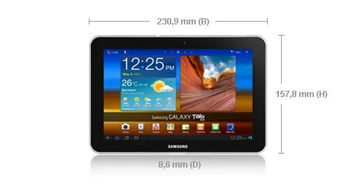 Samsung GT-P7300FKALUX 8.9 inç Siyah Tablet Thumbnail 3