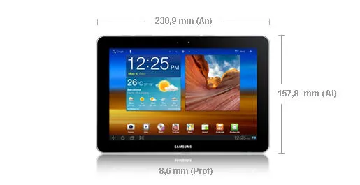 Samsung 8.9 16 GB GT-P7310UWAFOP 8.9 inç 1 GB RAM Beyaz Tablet Thumbnail 3