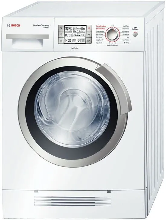 Bosch Logixx 7 WVH28540 çamaşır kurutma makinesi Solo Önden yüklemeli Beyaz Kurutmalı Çamaşır Makinesi