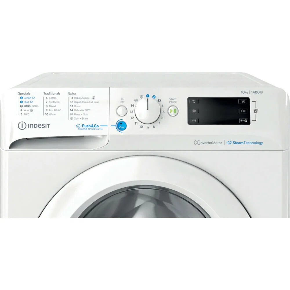 Indesit BWE 101496X WV UK 10 kg 1351 Devir Çamaşır Makinesi Thumbnail 6