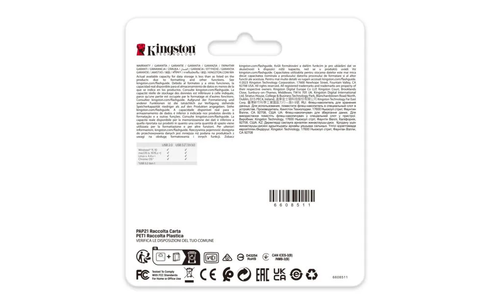 Kingston Technology DataTraveler SE9 G3 DTSE9G3/64GB 64 GB USB 3.2 220 MB/s Flash Bellek Thumbnail 9