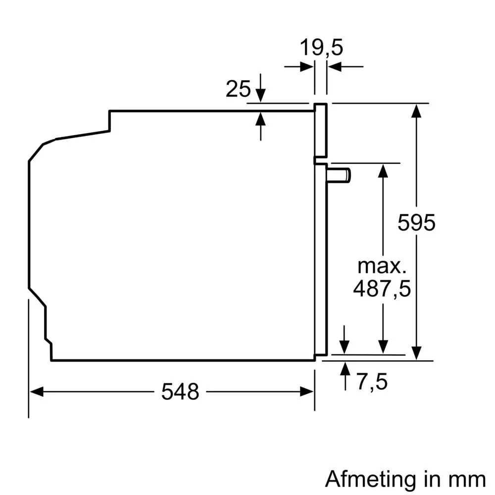 Bosch Serie 6 HBG537EB4 fırın 71 l 3400 W Siyah Thumbnail 7