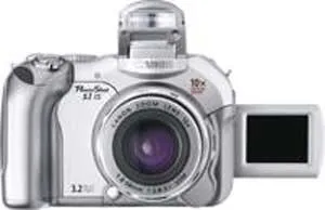 Canon PowerShot S1 IS + GRATIS Velbon Statief Table Pod Mini-II 1/2.7" 3,2 MP CCD Gümüş Digital Kame