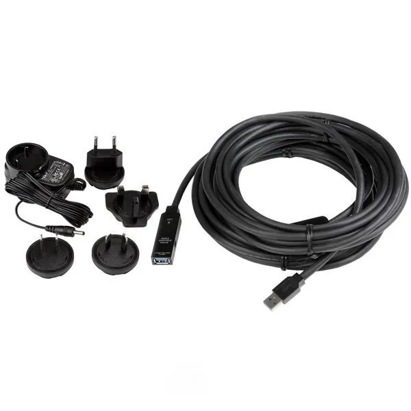 StarTech.com 10m USB 3.0 (5Gbps) Active Extension Cable - M/F - TAA USB3AAEXT10M Thumbnail 6