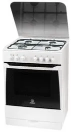 Indesit KN6G11S(W)/I Ocaklı fırın Bağımsız ocak Elektrik Gaz Beyaz