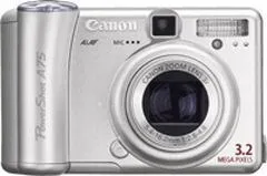Canon PowerShot A75 1/2.7" 3,3 MP CCD 2048 x 1536 Piksel Digital Kame