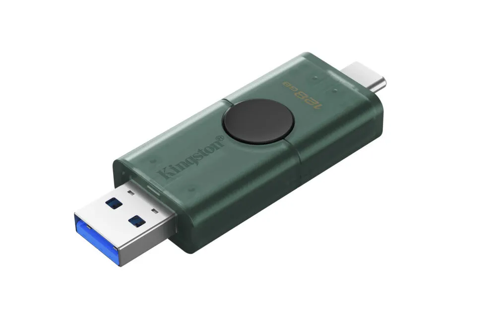 Kingston Technology DataTraveler DuoG2 DTDEG2/128GB 128 GB Type-C USB 3.2 Flash Bellek Thumbnail 6