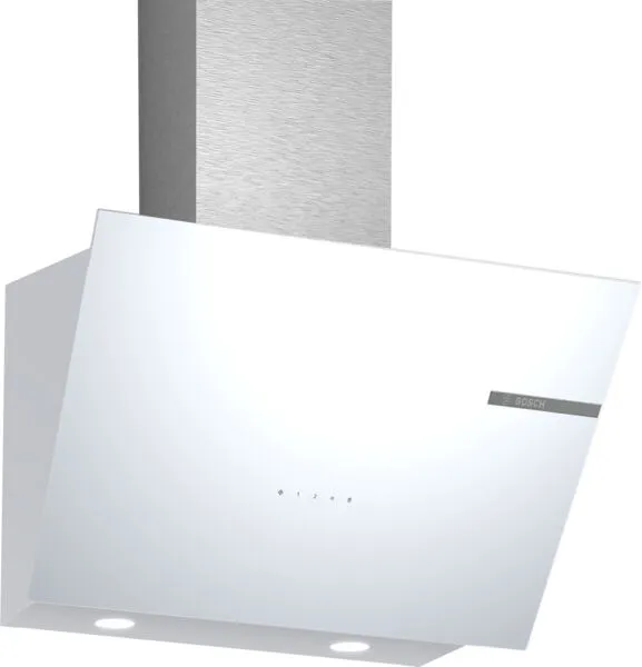 Bosch DWK66PJ20T ocak bacası Duvara monteli Beyaz 0 m³/Saat Davlumbaz ve Aspiratö