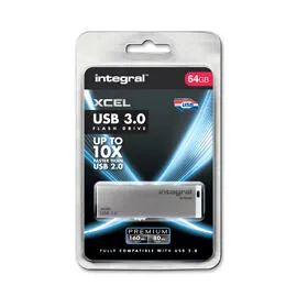 Integral FD3-064G-XCEL INFD64GBXCE3.0 64 GB USB 3.2 Flash Bellek Thumbnail 2