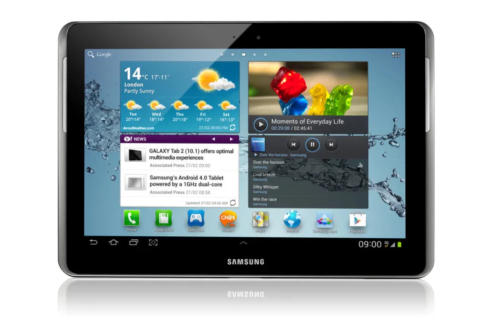 Samsung Galaxy Tab GT-P5100TWAPHE Tablet 3G 16 GB 25,6 cm (10.1") 1 GB Wi-Fi 4 (802.11n) Android Siyah