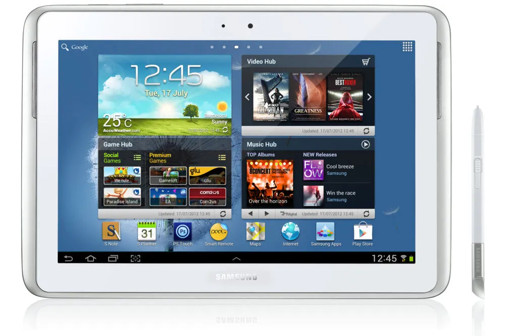 Samsung Galaxy Note 10.1 16 GB 25,6 cm (10.1") 1 GB Wi-Fi 4 (802.11n) Android Beyaz Tablet