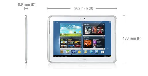Samsung 10.1 16 GB GT-N8000ZWAPHN inç 2 GB RAM Beyaz Tablet Thumbnail 12