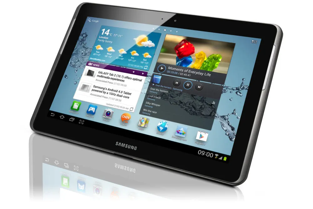Samsung Galaxy Tab 2 10.1 16 GB 25,6 cm (10.1") 1 GB Wi-Fi 4 (802.11n) Android Siyah, Gri Thumbnail 2