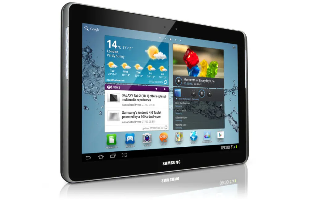 Samsung Galaxy Tab 2 10.1 16 GB 25,6 cm (10.1") 1 GB Wi-Fi 4 (802.11n) Android Siyah, Gri Thumbnail 1