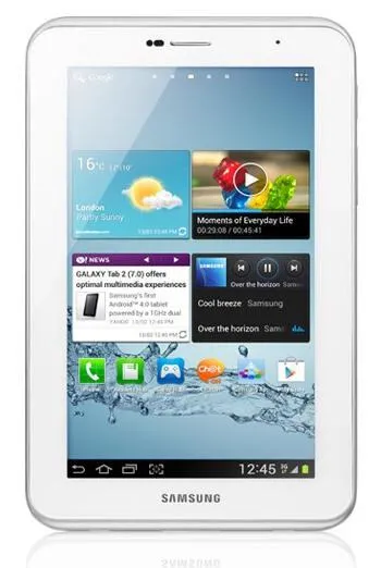 Samsung Galaxy Tab 8GB 2 7.0 Wi-Fi 17,8 cm (7") 1 GB Wi-Fi 4 (802.11n) Android Beyaz Tablet
