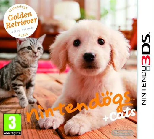 Nintendogs + cats: Golden retriever & Nuovi amici İtalyan Nintendo 3DS Oyun