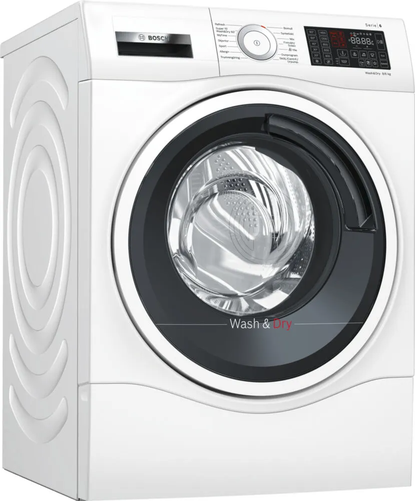 Bosch Serie 6 WDU285L9SN çamaşır kurutma makinesi Solo Önden yüklemeli Beyaz Kurutmalı Çamaşır Makinesi