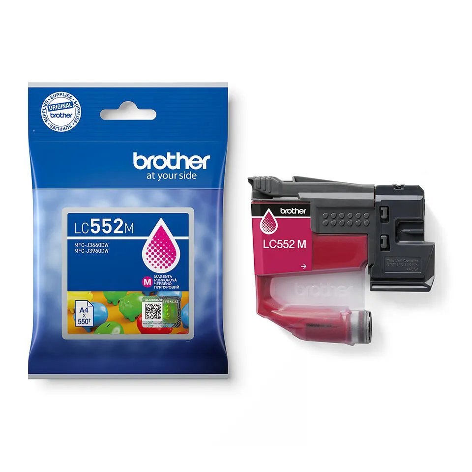 Brother LC552M mürekkep kartuşu 1 adet Orijinal Macenta Thumbnail 2