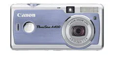 Canon PowerShot A400 Blue+Battery NB4-200 3,2 MP 2048 x 1536 Piksel Digital Kame