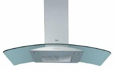 Whirlpool AKR950IX ocak bacası Duvara monteli Gümüş Davlumbaz ve Aspiratö