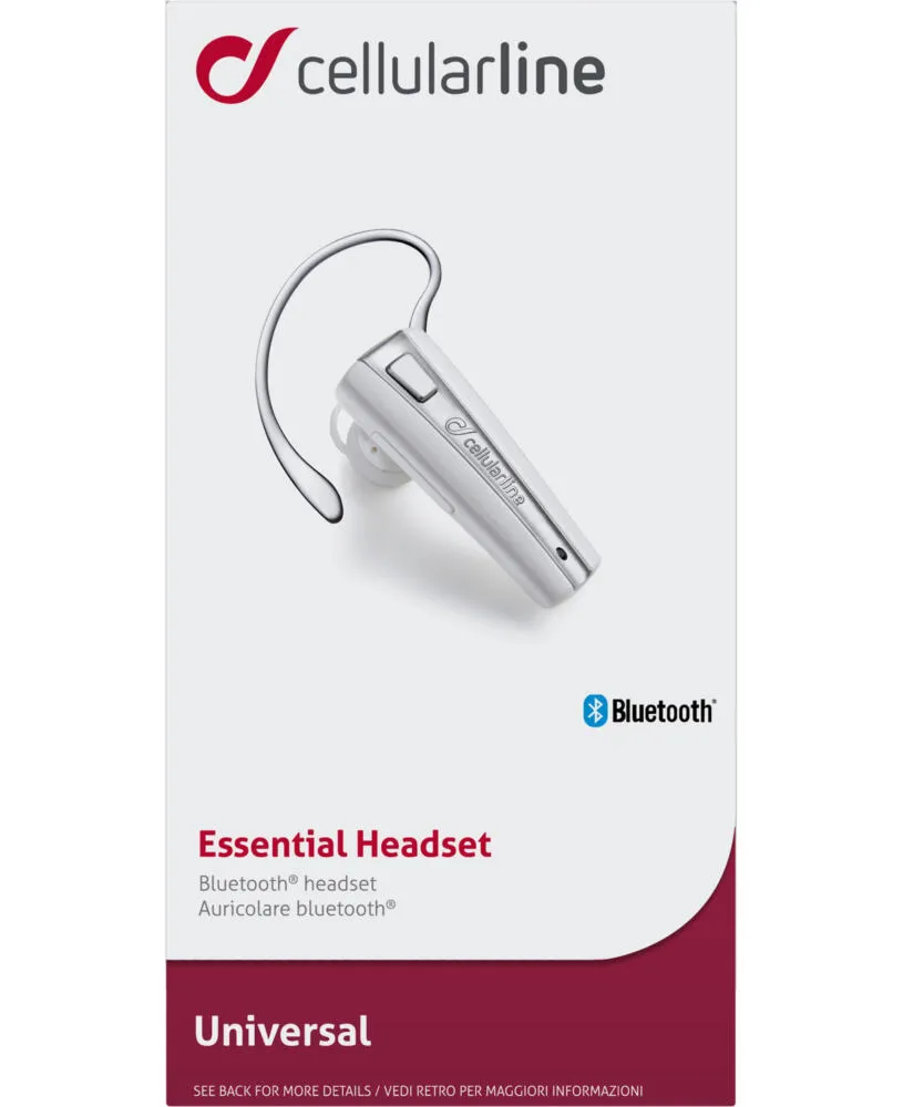 Cellularline BTC7WHITE Kulak İçi Bluetooth Kulaklık Thumbnail 0