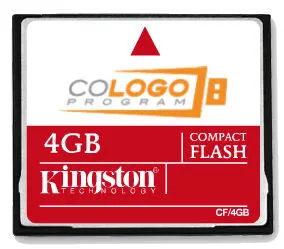 Kingston 4GB CF Card Co-Logo kompakt flaş RAM Bellek Hafıza Kartı