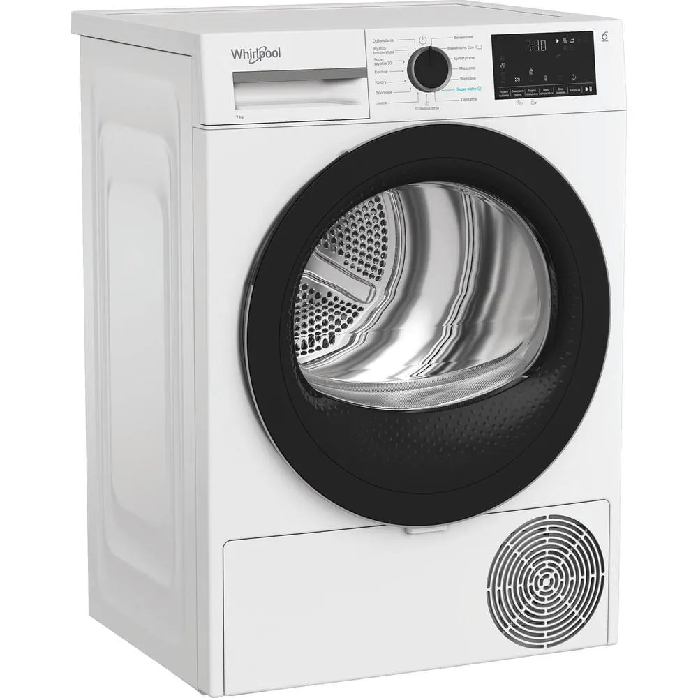Whirlpool C WSD 74M WBS PL kurutucu Solo Önden yüklemeli 7 kg Beyaz Kurutma Makinesi