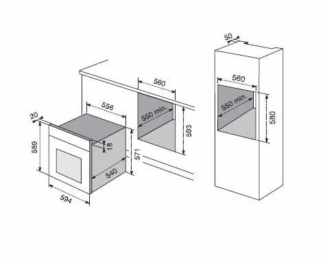 Electrolux FS61X 60 Litre Ankastre Fırın Thumbnail 2
