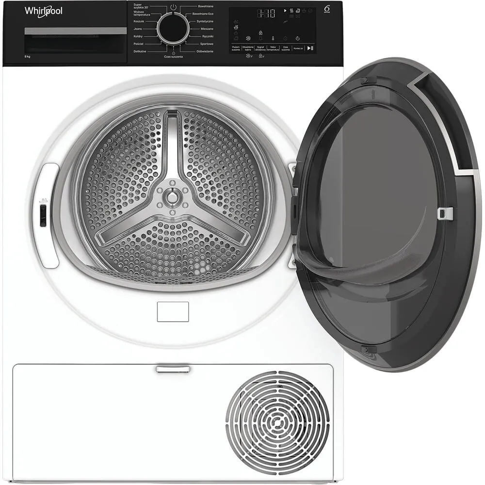 Whirlpool MX WSD 83M WBS PL kurutucu Solo Önden yüklemeli 8 kg Beyaz Thumbnail 7