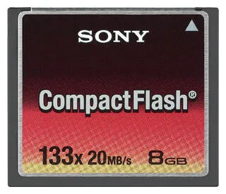 Sony CompactFlash 133X 8GB kompakt flaş Hafıza Kartı