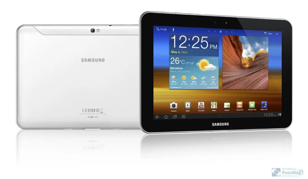 Samsung 10.1 32 GB GT-P7510UWA inç Beyaz Tablet Thumbnail 1