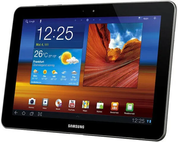 Samsung 10.1 GT-P7500FKDLUX inç Siyah Tablet Thumbnail 3