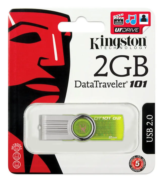 Kingston Technology DataTraveler 101 2GB DT101G2/2GB 2 GB USB 2.0 Flash Bellek Thumbnail 9