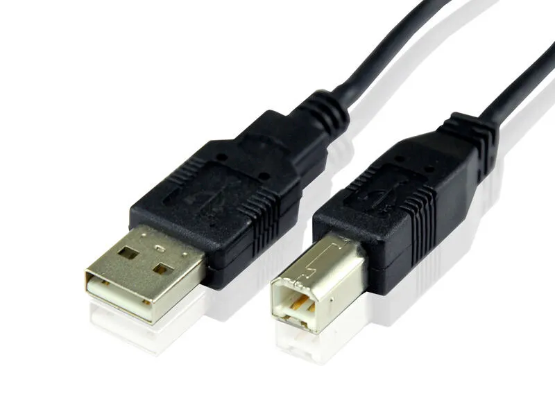 Conceptronic CCUSBAB3 USB kablo 3 m USB A USB B Siyah Thumbnail 2
