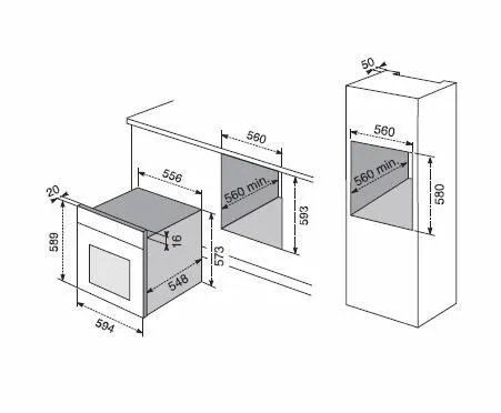 Electrolux F53N 70 Litre Ankastre Fırın Thumbnail 1