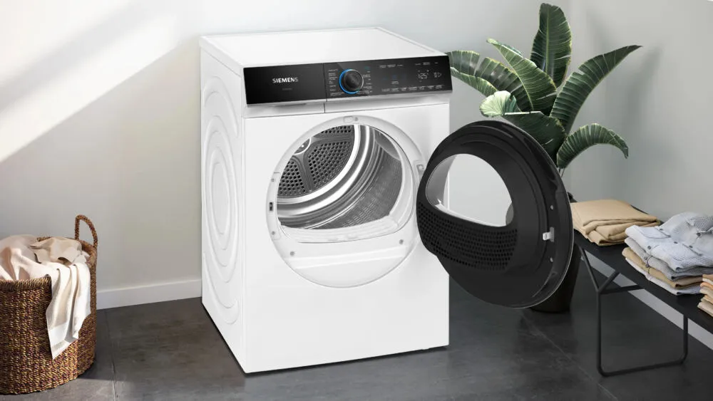 Siemens iQ700 WR47B2C5FG kurutucu Solo Önden yüklemeli 9 kg Beyaz Thumbnail 3