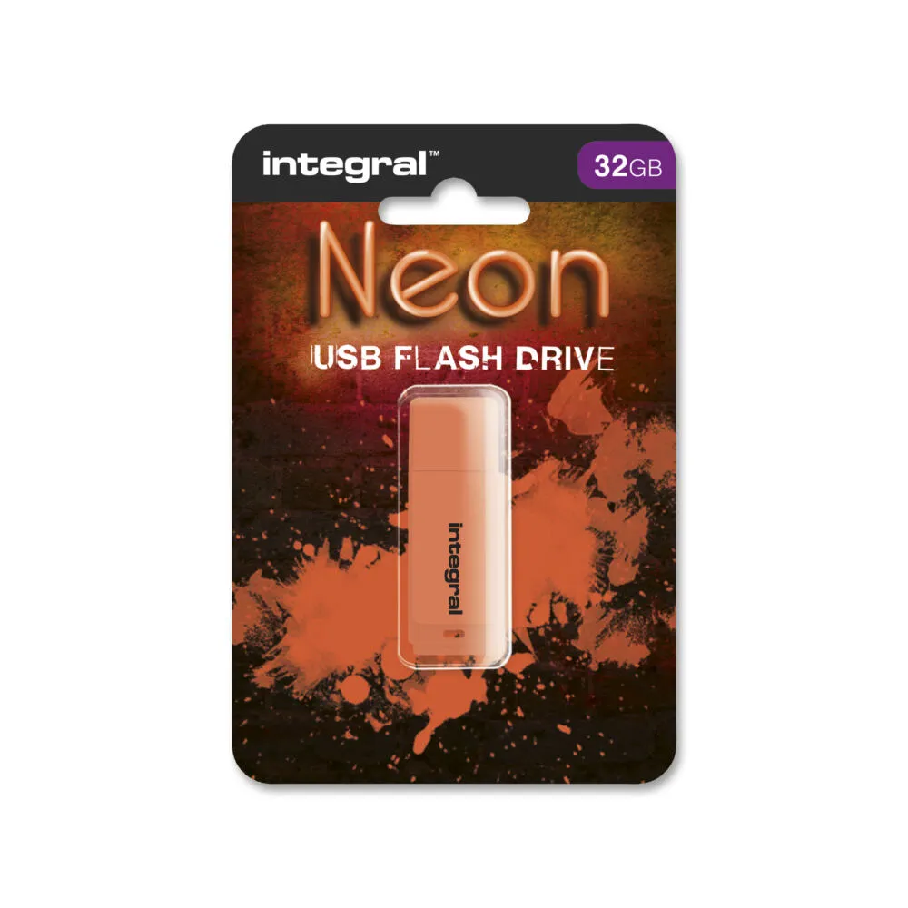 Integral INFD32GBNEONOR 32 GB USB 2.0 Flash Bellek Thumbnail 1