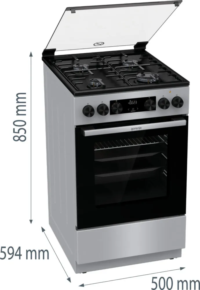 Gorenje MEKS5121S Bağımsız ocak Ocaklı Fırın Thumbnail 11