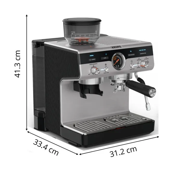Krups Precision+ XP804T10 Yarı Otomatik 2 Fincan Espresso Makinesi Thumbnail 5