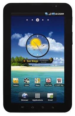 Samsung Galaxy Tab 7.0 3G 2 GB 17,8 cm (7") 0,5 GB Wi-Fi 4 (802.11n) Android Siyah Tablet