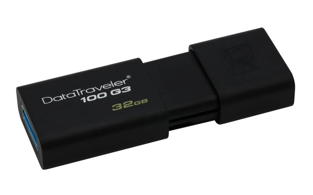 Kingston Technology 100 G3 32 GB DT100G3/32GB USB 3.2 Flash Bellek Thumbnail 1