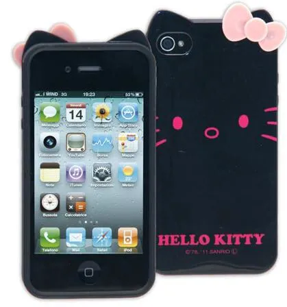 Cellularline Hello Kitty HELLOKCJPIPHONE4S2 Cep Telefonu Kılıfları Thumbnail 1