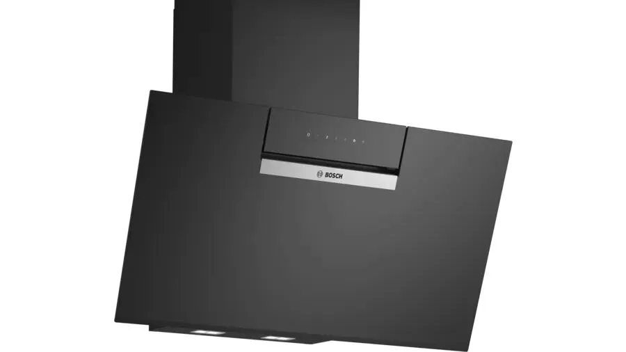 Bosch Serie 4 DWK87FN60B ocak bacası Duvara monteli Siyah 431 m³/Saat Davlumbaz ve Aspiratö
