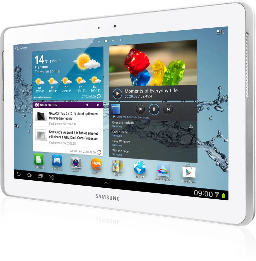 Samsung Galaxy Tab 2 10.1 25,6 cm (10.1") 1 GB Wi-Fi 4 (802.11n) Android Beyaz Thumbnail 2