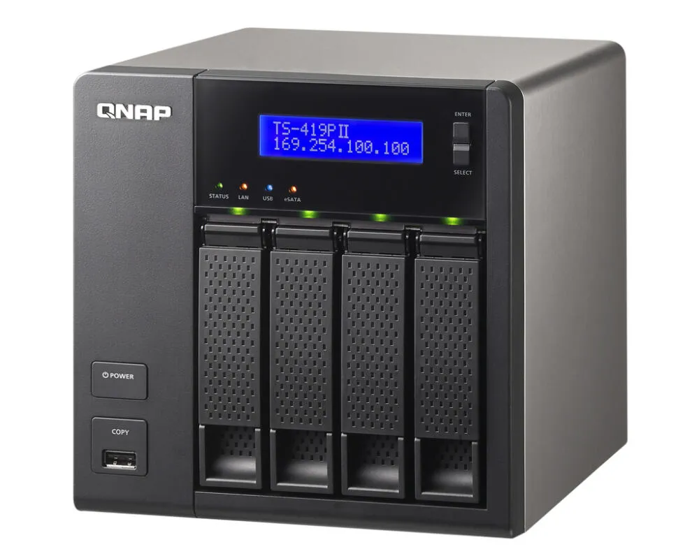 QNAP TS-419P II 5 GB TS-419P II + 4X WD30EFRX Thumbnail 2
