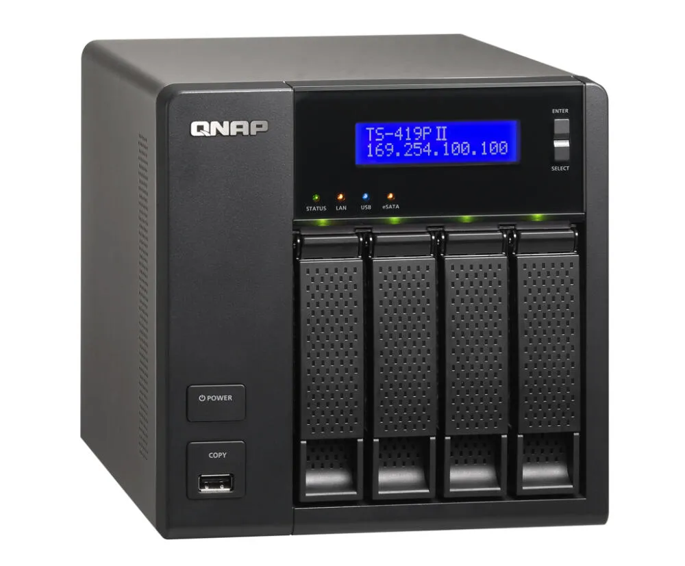 QNAP TS-419P II 5 GB TS-419P II + 4X WD30EFRX Thumbnail 4