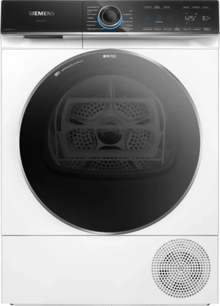 Siemens iQ700 WQ46B2CENL kurutucu Solo Önden yüklemeli 9 kg Beyaz Kurutma Makinesi