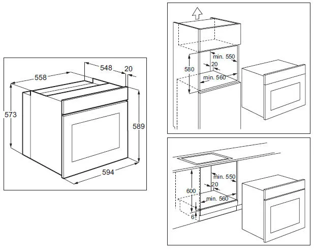 Electrolux FS63X 74 Litre Ankastre Fırın Thumbnail 2
