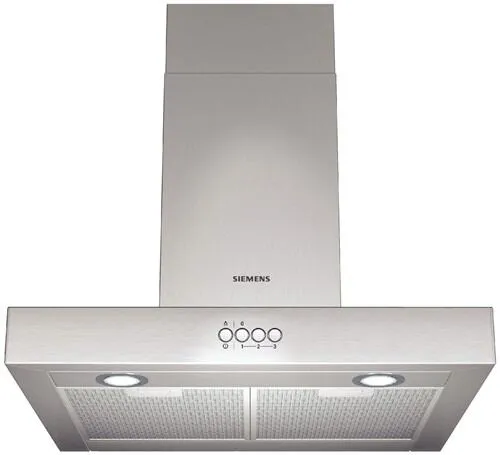 Siemens LC654BB20 ocak bacası Duvara monteli Paslanmaz çelik 460 m³/Saat Davlumbaz ve Aspiratö